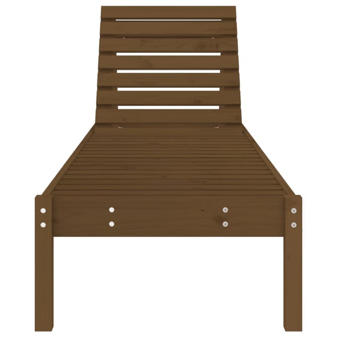 vidaXL - Ligbed - 199,5x60x74 - cm - massief - grenenhout - bruin