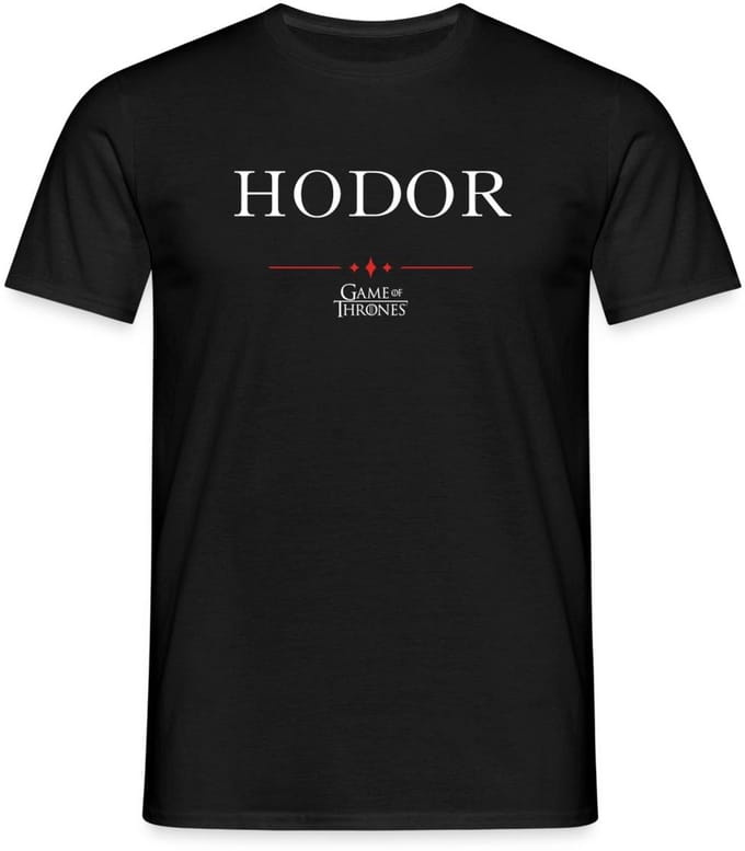 Game Of Thrones Hodor T-Shirt Heren