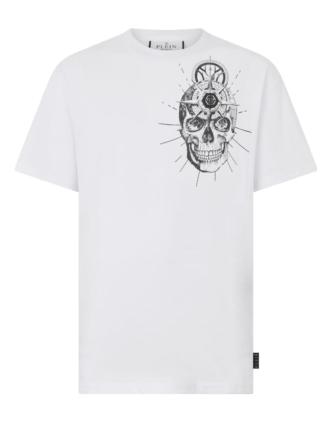 Round Neck T-Shirt Skull Tattoo