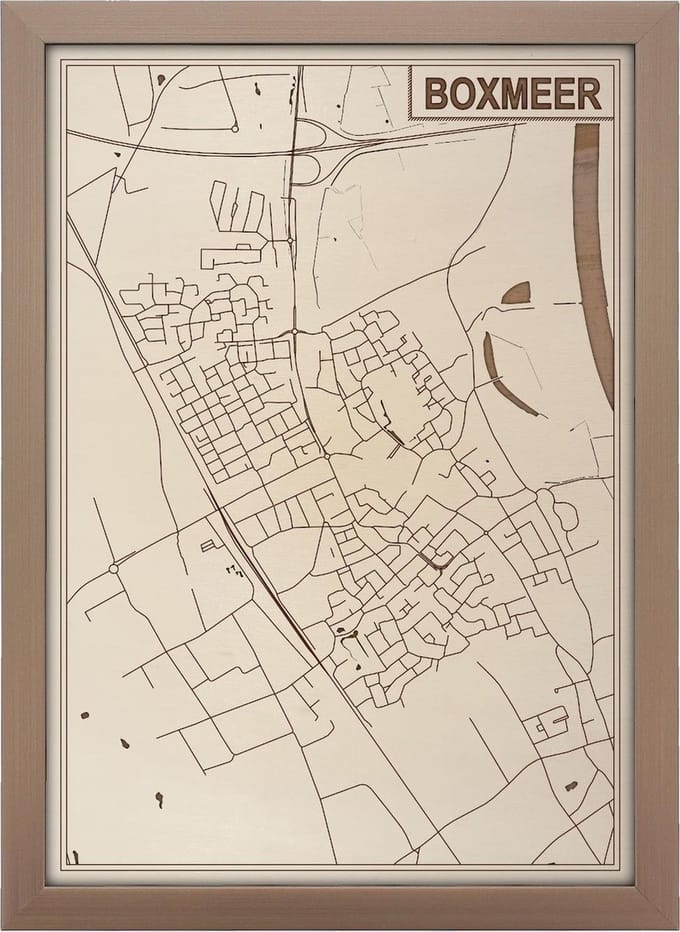 Decoratief Beeld - Houten Van Boxmeer - Hout - Bekroned - Bruin - 21 X 30 Cm