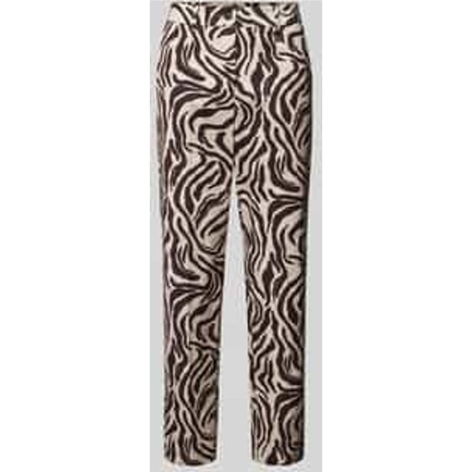 Stoffen broek met dierenprint