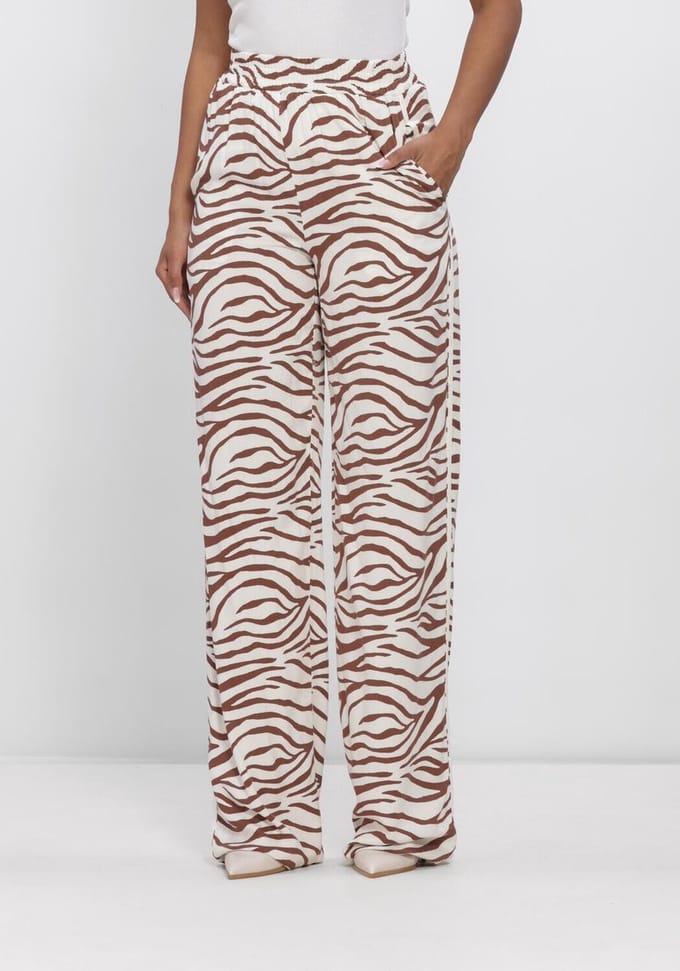 Ydence Pants Lulu Tall Broeken Dames - Creme - Maat L