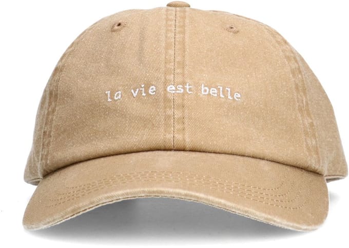 Manfield - Dames - Beige La vie est belle pet - Maat 1