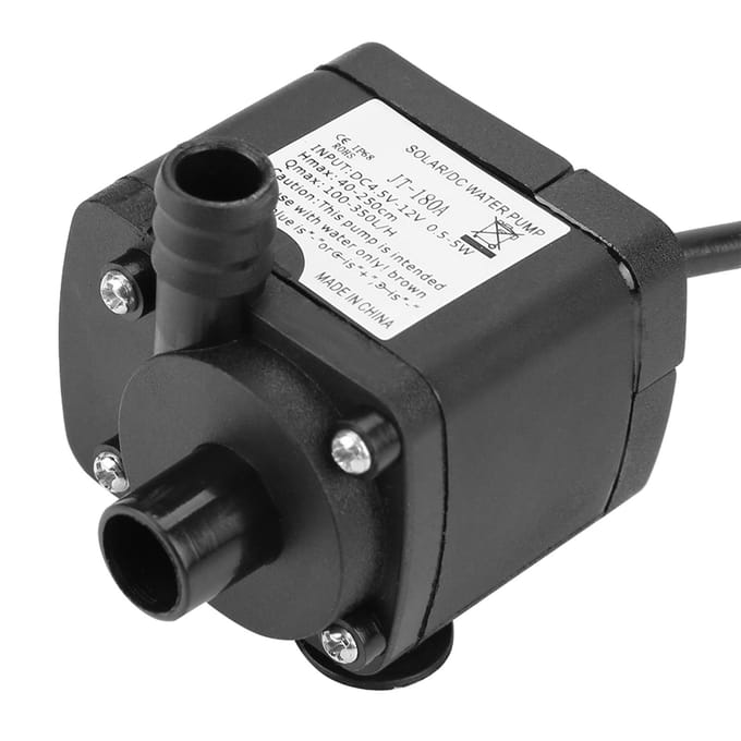 Mini DC Borstelloze Waterpomp voor Computer Waterkoeling 12V 40 graden Celsius ~100 graden Celsius