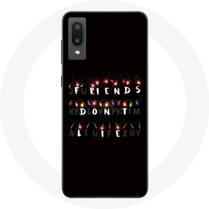 Coque - Samsung - Galaxy A02 - Souple - Noir - Stranger Things - Joyeux Noël