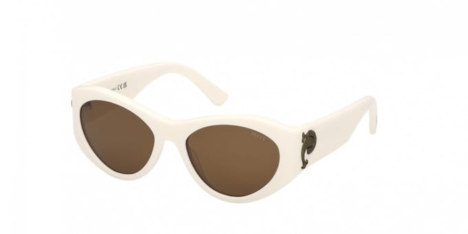 Pucci Ep0249 Dames Zonnebril Wit Brown/CAT3 Vrouw