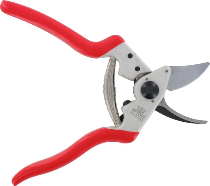 Metallo Professionele Snoeischaar - Ergonomisch Ontwerp - Carbon Gehard Staal - 200 mm - Rood