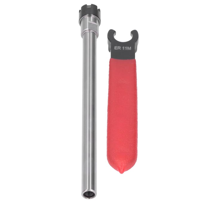 Spantanghouder Recht Lang CNC Frezen Verlengstang 17mm Klembereik Sleutel(C10ER11M150L gray