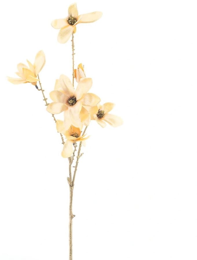Magnolia spray ardesio geel 74 cm kunstbloem Buitengewoon de Boet