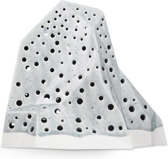 Kähler Design Waxinelichthouder Nobili - 15,5 cm - Grijs