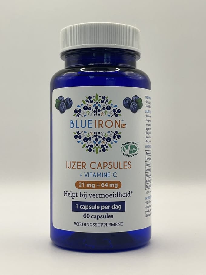 Blue Iron IJzer & Vitamine C - 60 capsules