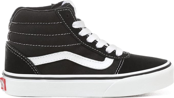 Vans Ward Hi Sneakers - (Suede/Canvas) Black/White - Maat 27