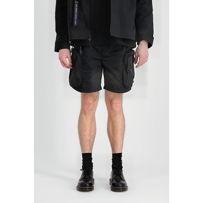 Alpha Industries Utility Short Uv Black Größe: L | Kurze Sporthosen Outlet | Herren | Schwarz
