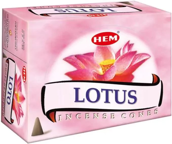 HEM Wierook Kegel Lotus (12 pakjes)