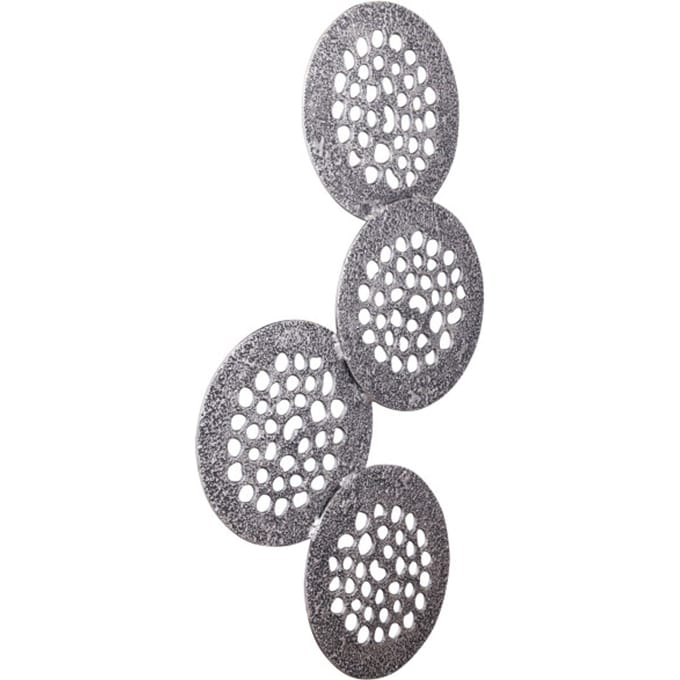 PTMD Wandpaneel Geoffe - 120x5x74 cm - Aluminium - Zilver