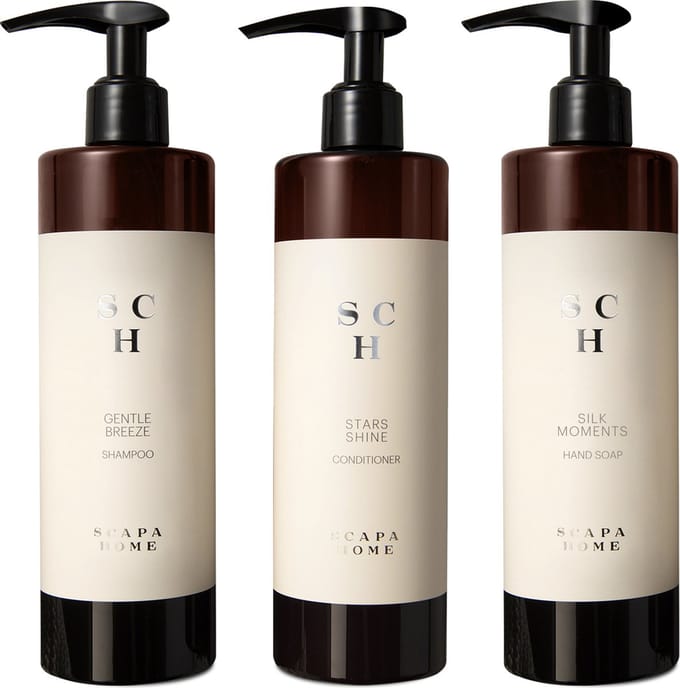 Scapa Home - Shampoo + Conditioner + Handzeep - 400ml - Luxe Pompfles