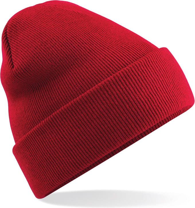 Basic winter muts rood - 100% acryl - wintermuts