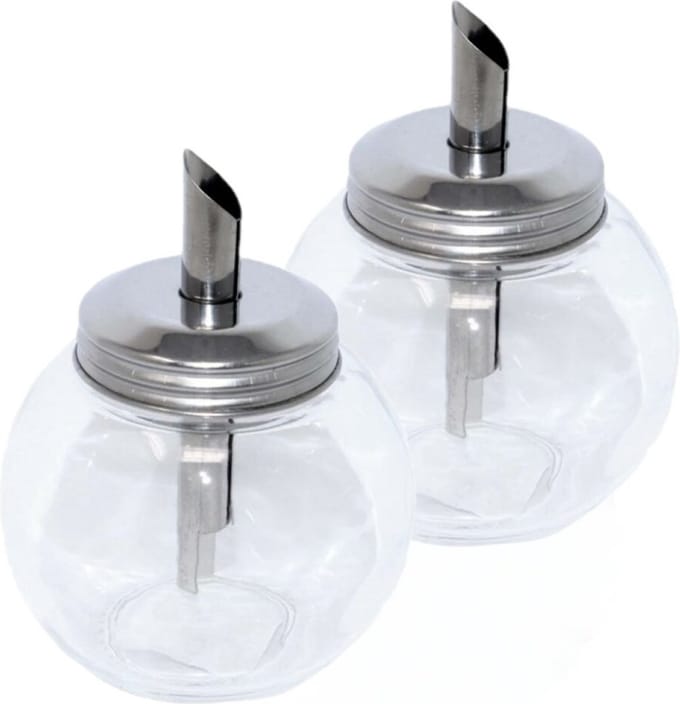 Concorde - Suikerpot/Suikerstrooier - 2x stuks - glas - 250 ml - 8 x 11 cm