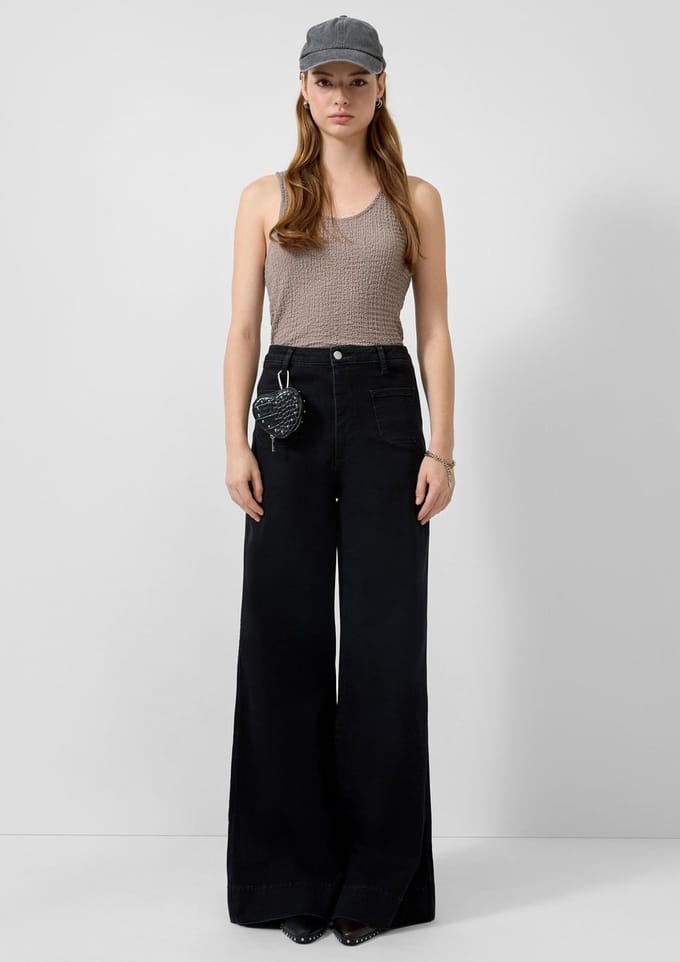 Hoge taille bootcut jeans dames QS stretch