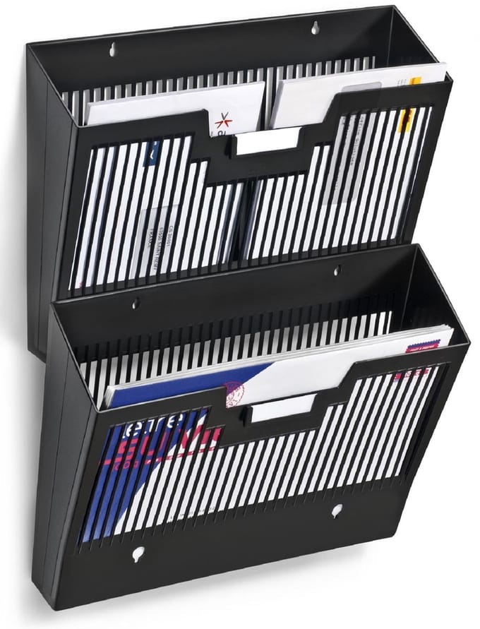 CEP First wandfolderhouder horizontaal | 1 vak | zwart