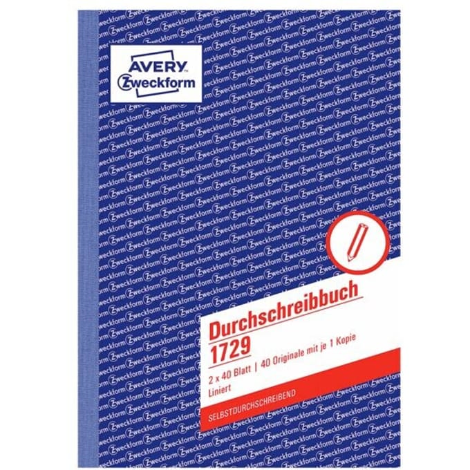 AVERY Zweckform Formularbuch 'Durchschreibebuch', A5