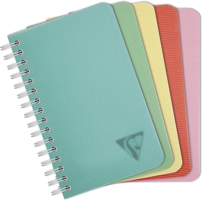 Clairefontaine spiraalschrift LINICOLOR, 90 x 140 mm, gesorteerd