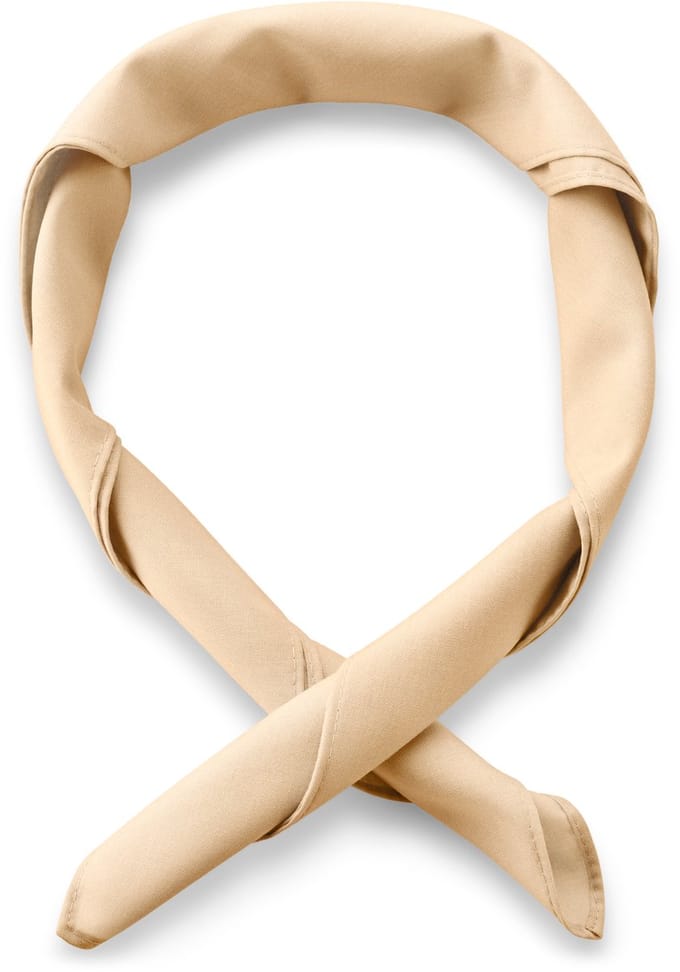 Zandkleurige basic halsdoek