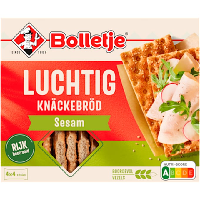Luchtig knäckebröd sesam