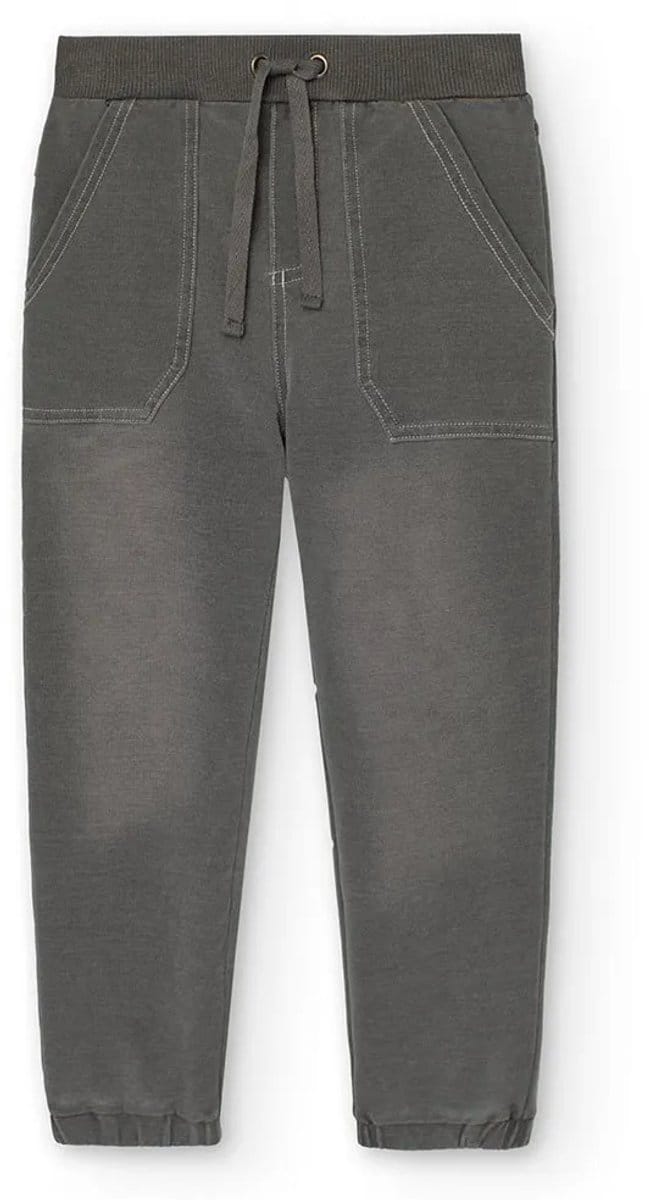 Boboli Fleece Denim Broek Grijs 6 Years Kinderen