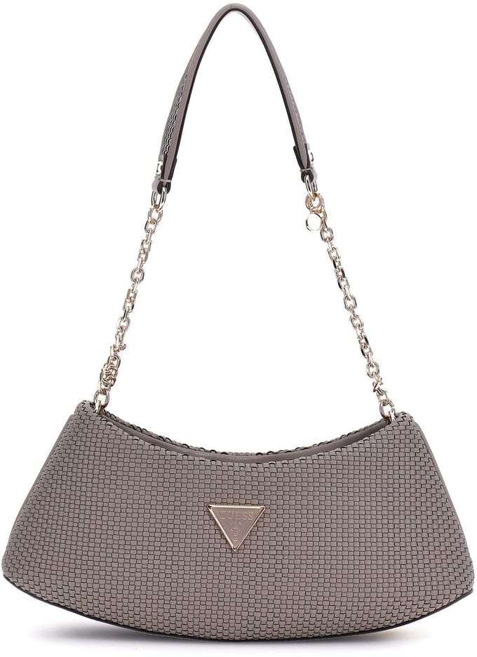 GUESS Schoudertas Avondtas Phaedra Top Zip Shoulder Bag Dark Taupe