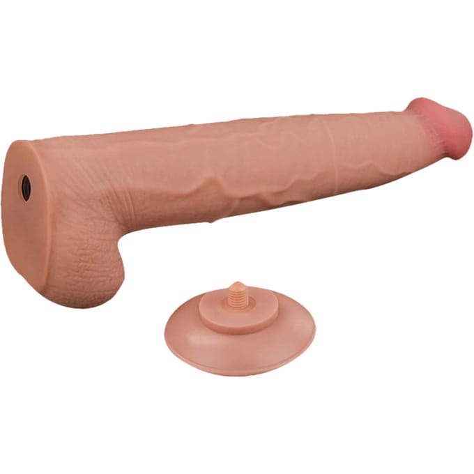 LoveToy - Sliding Skin Dildo 34 cm - Nude