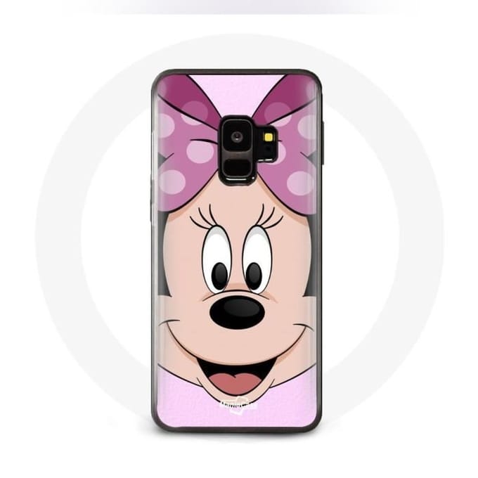Coque - MANIACASE - Samsung Galaxy S9 plus - Minnie Mouse - Rose - Souple rose