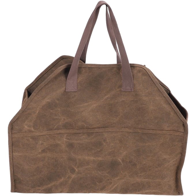 Zware Canvas Houttas Groot Houthouder Boodschappentas Openhaard Houtkachel Accessoires gray