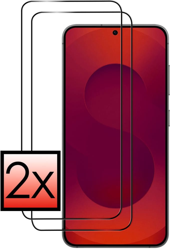 Screenprotector - 2 Stuks - Geschikt voor Samsung Galaxy S25 FE / S26 FE - Full Cover - Beschermglas - Gehard Glas - Tempered Glass - Screen Protector