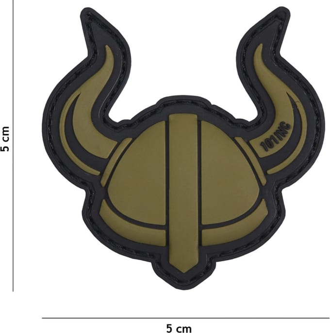 101 Inc Embleem 3D Pvc Viking Helm Groen  17006