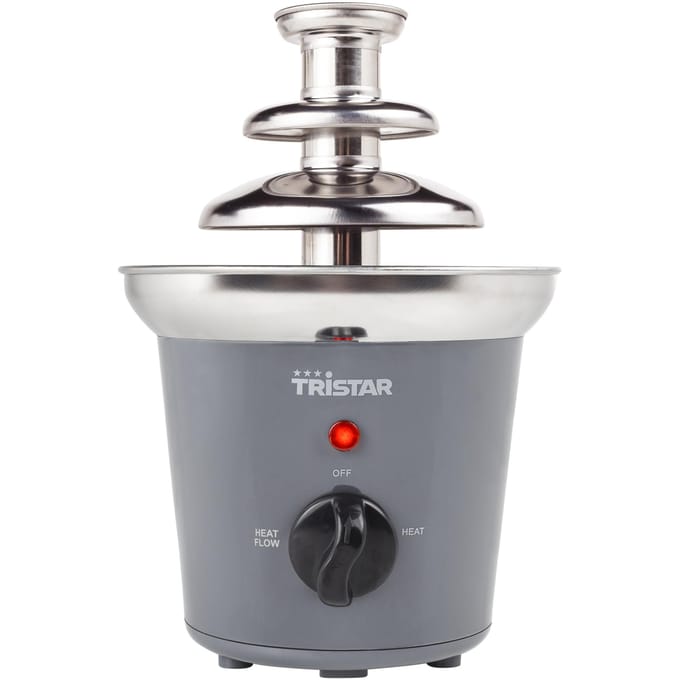 Tristar Chocoladefontein CF-1603 - Chocolade fondue - 3 lagen - Grijs