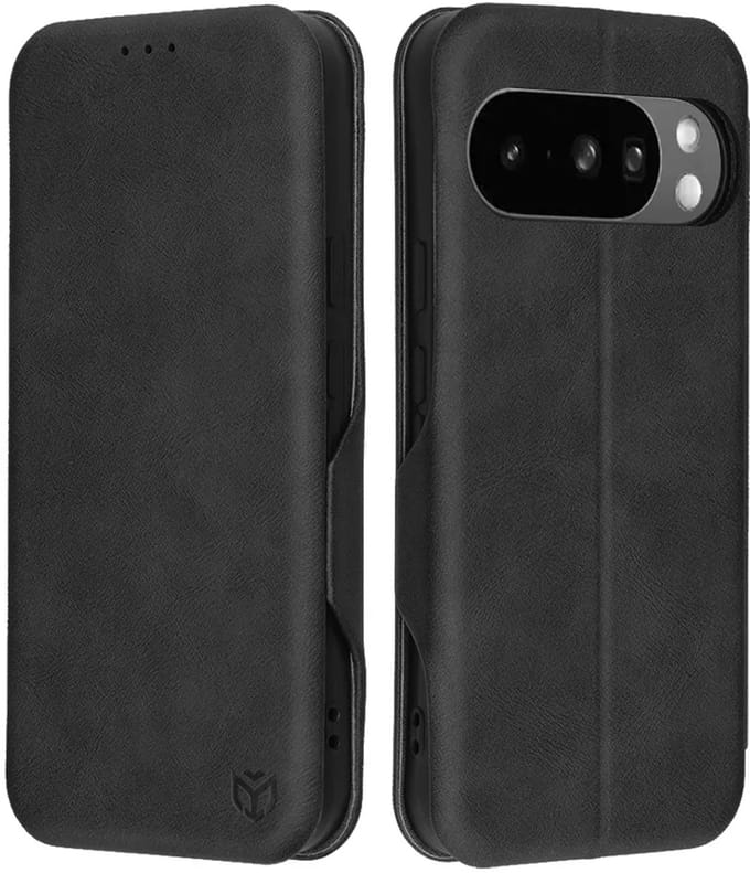 Hoesje geschikt voor Google Pixel 10 Pro XL - Techsuit Safe+ Book Wallet Case - Zwart
