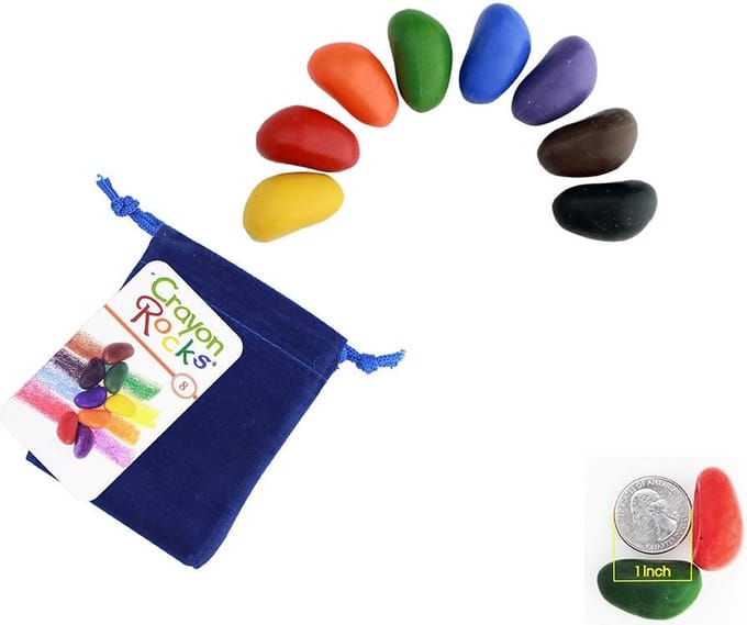 Zakje met 8 waskrijtjes - Crayon Rocks