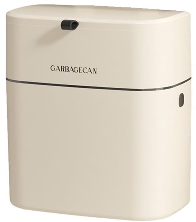 Keuken Compostbak - Afvalbak Aanrecht - Voedselresten Verzamelen - Compact Ontwerp Deksel - 9 Liter Capaciteit - Wit