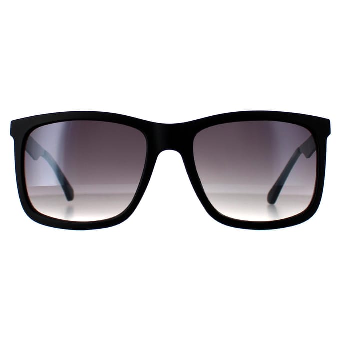 Guess GF0171 02B matzwarte zonnebril met rookverloop