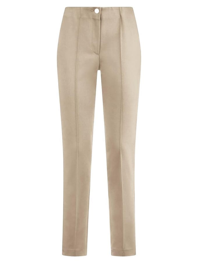 Enkellange Slim Fit-broek Van Fadenmeister Berlin beige