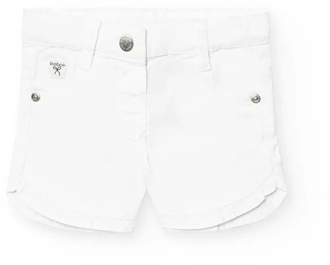 Boboli Stretch Korte Broek Wit 9 Months Kinderen