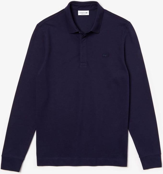 Lacoste Regular Fit Paris Marine Polo Heren - Maat S