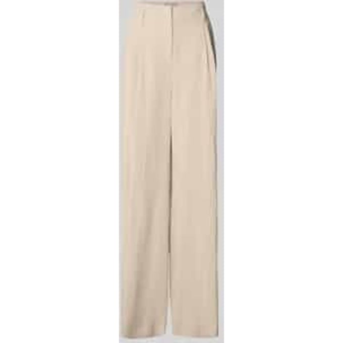 Wide leg bandplooibroek en riemlussen
