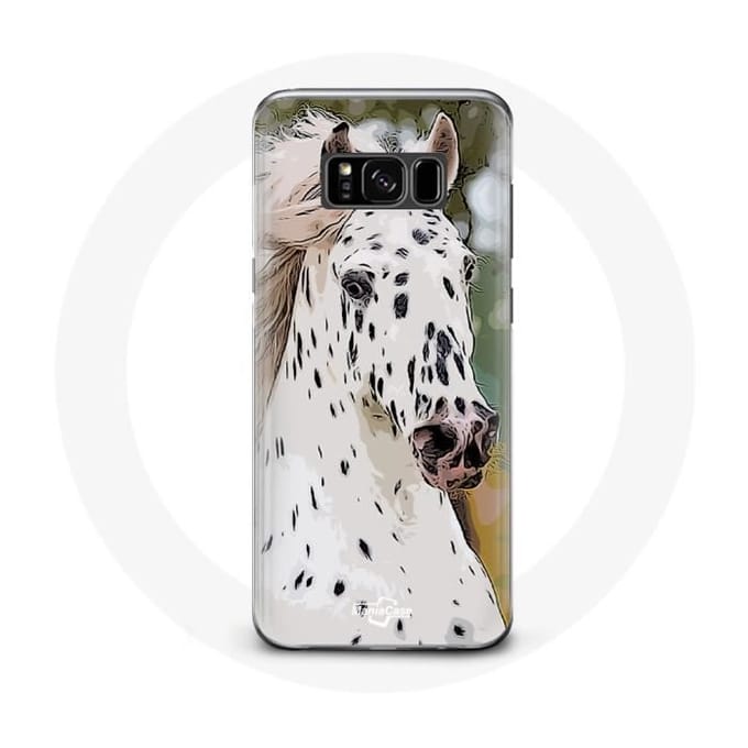 Hoesje - Appaloosa - Samsung Galaxy S8 - Hard - Bescherming - Wit paard