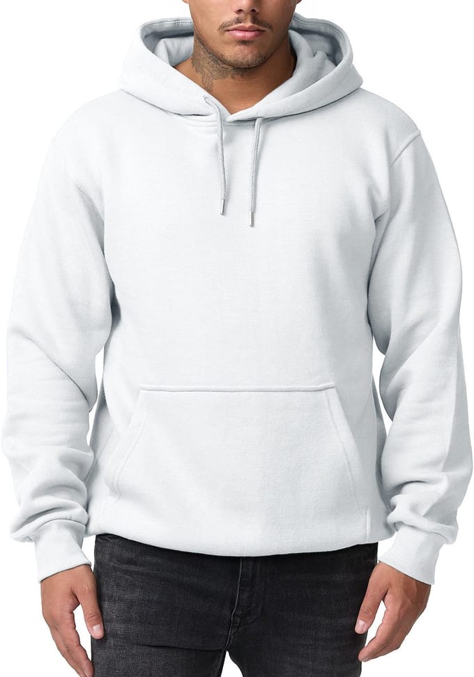 Smith & Solo Hoodie Heren - Sweatshirt Heren Met Capuchon - Katoen - Wit S