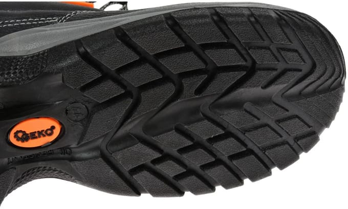 GEKO Zwarte veiligheidsschoenen - Leer - Antislip - Maat 40
