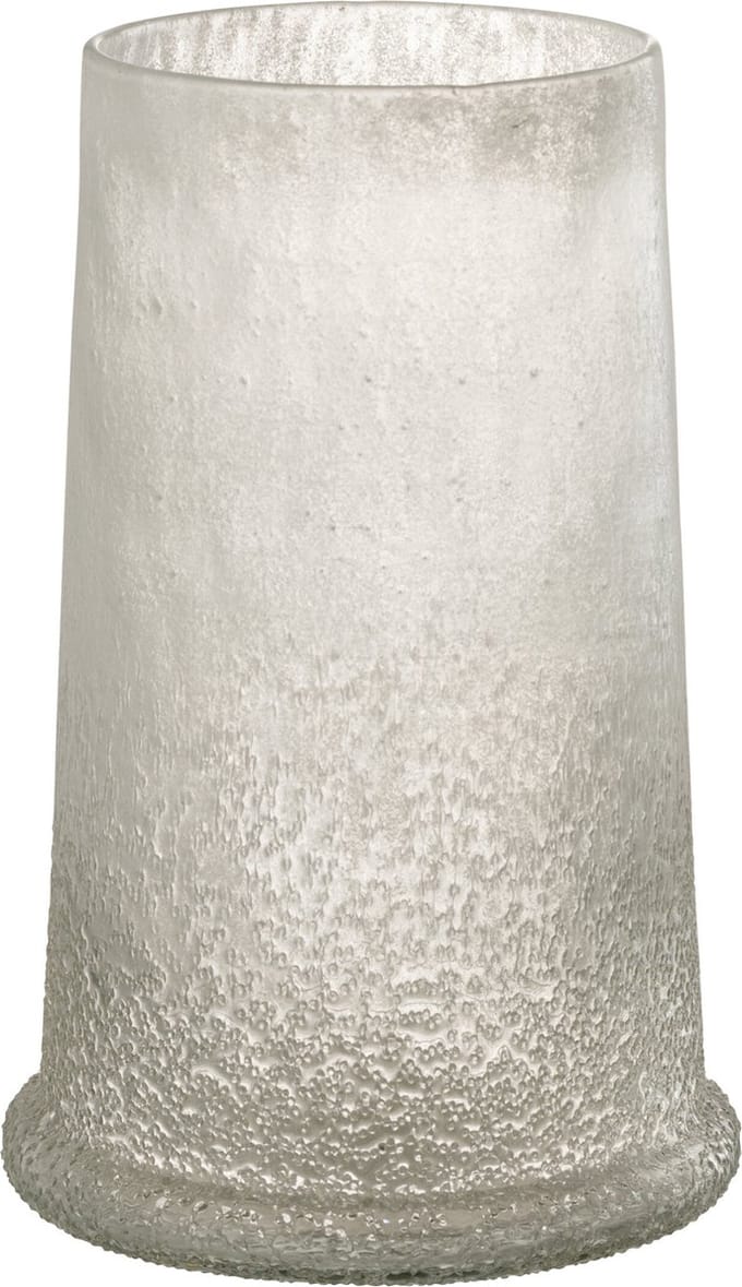 J-Line windlicht Suiker - glas - wit - large