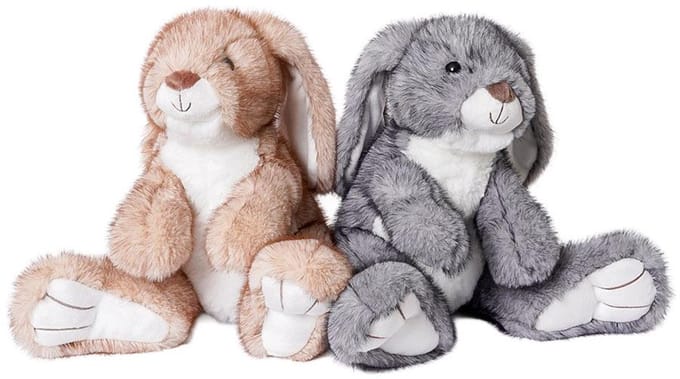 PIA Soft Toys - Pluche Knuffeldier - Konijn grote poten 2 ass. 23 cm