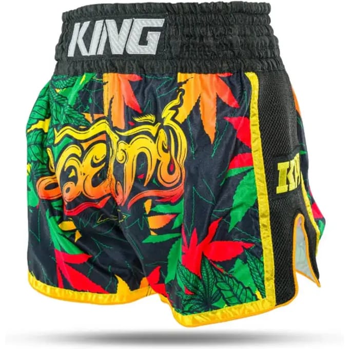 King Muay Thai Shorts Kickboks Broek KPB Weed - M
